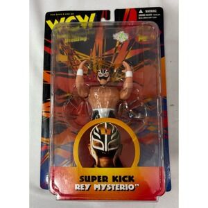 New! 1998 WCW NWO Rey Mysterio Action Figure ( Super Kick) Toymakers Vintage